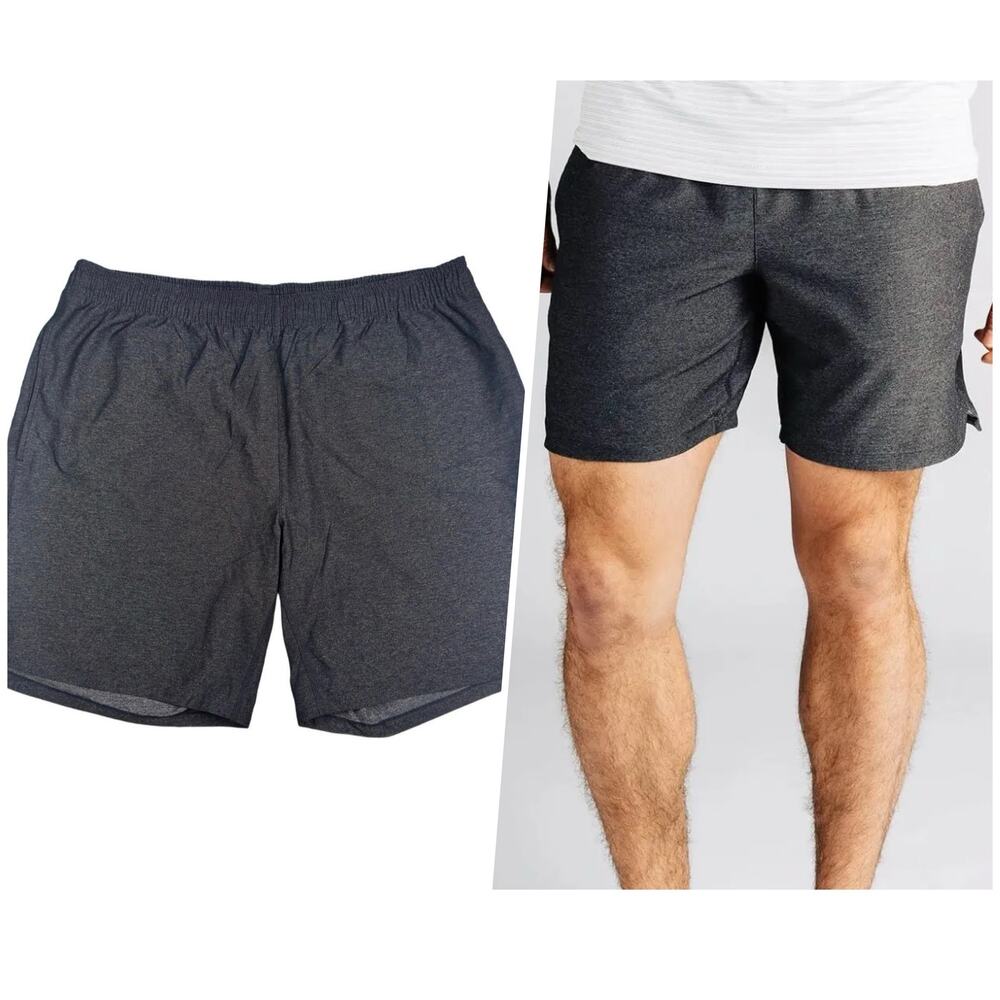 Rhone | Men | Guru Performance Dark Gray Heather  Unlined Athletic Shorts | XL